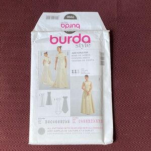 Burda  Evening Dress Sewing Pattern sizes 12-30
